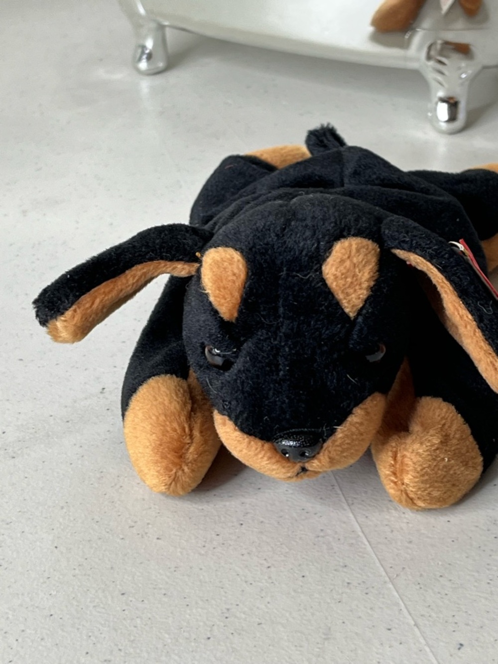 Ty “DOBY” Doberman beanie baby 1996 PVC